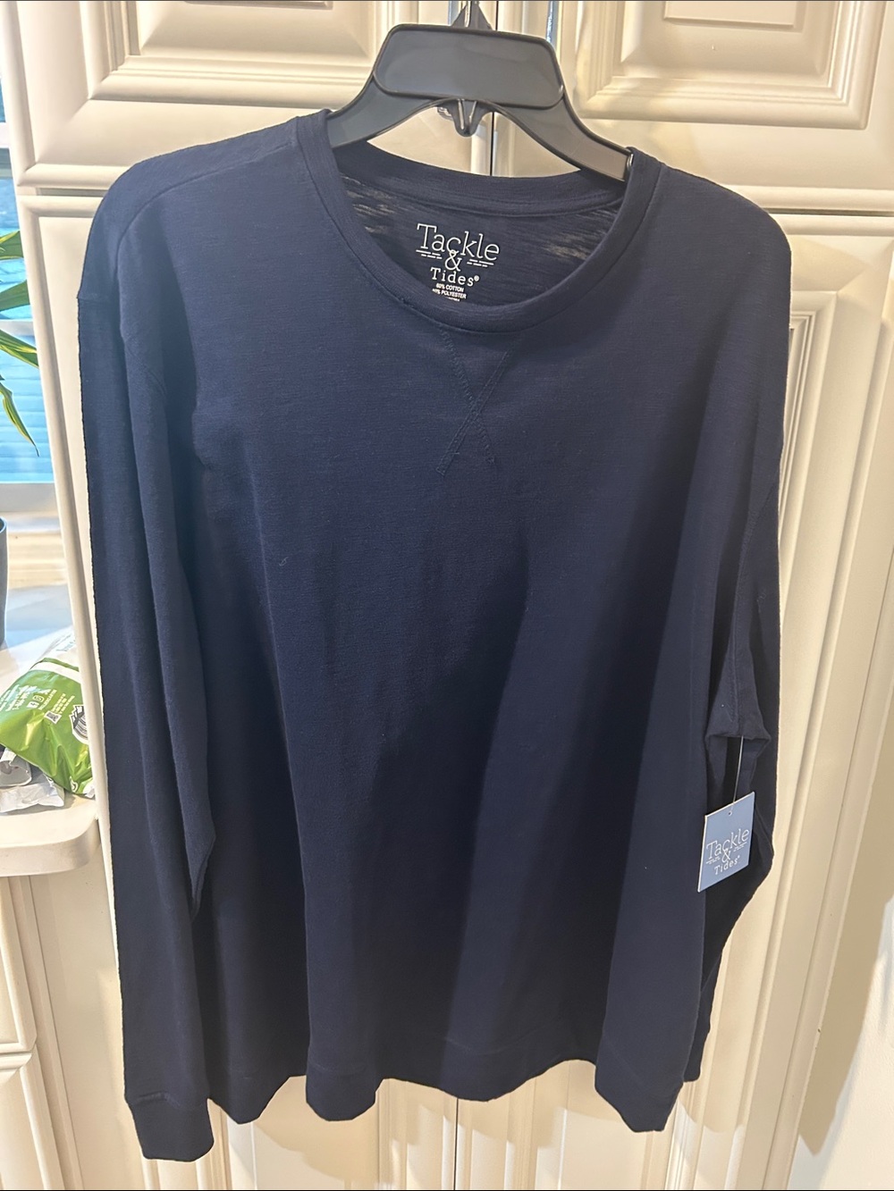 Navy Long-Sleeve Crewneck Shirt